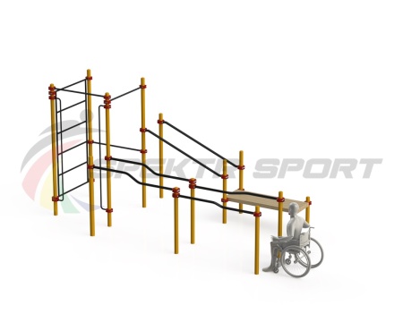 Купить Спортивный комплекс для инвалидов-колясочников WRK-D16_76mm в Клине 