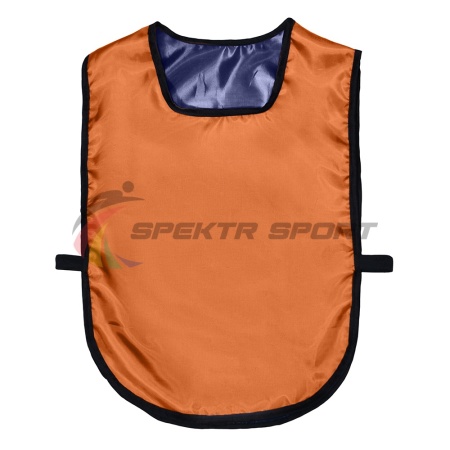 Купить Манишка футбольная двусторонняя универсальная Spektr Sport оранжево-синяя в Клине 